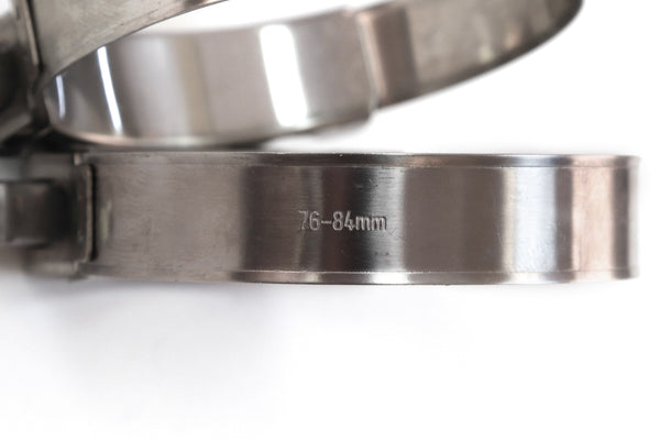 4 Red Hound Auto Premium 304 Stainless Steel T-Bolt Turbo Silicone Hose Clamps 3.25 Inches 76-84mm