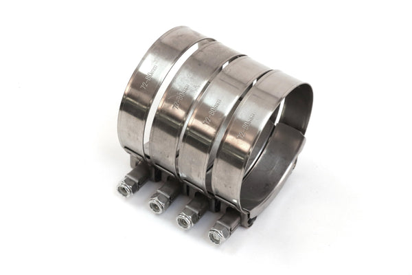 4 Red Hound Auto Premium 304 Stainless Steel T-Bolt Turbo Silicone Hose Clamps 3 Inches 72-80mm