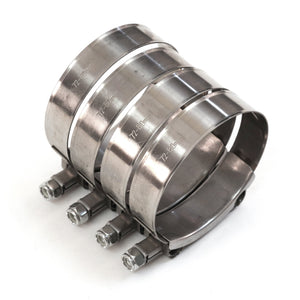 4 Red Hound Auto Premium 304 Stainless Steel T-Bolt Turbo Silicone Hose Clamps 3 Inches 72-80mm