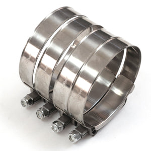 4 Red Hound Auto Premium 304 Stainless Steel T-Bolt Turbo Hose Clamps 3.5 Inches 82-90mm