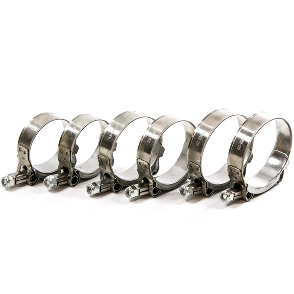 2 ea 1.75 Inches-2 Inches-2.5 Inches of Stainless Metal Steel Hose Clamps Assortment Variety 6pc