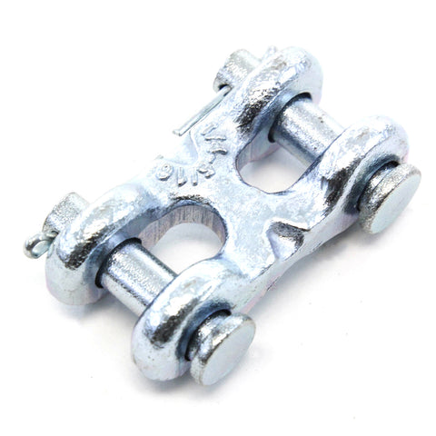 Red Hound Auto 1/4 Inch - 5/16 Inch Twin Link Clevis Trailer 3900 Safety Chain RePair Link