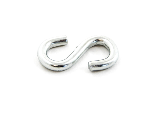 Red Hound Auto 1 S-Hook 1 Inches Long x 1/2 Inches Wide x 1/8 Inch Thick Zinc Plated Silver 42 Lbs