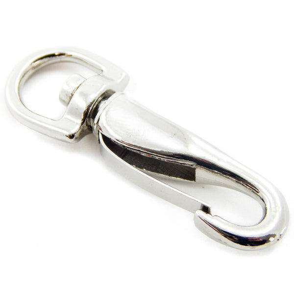 Red Hound Auto 1 Round Eye Swivel Quick Snap Silver 3/8 9.5mm Hook Leash Purse Key Ring Belt
