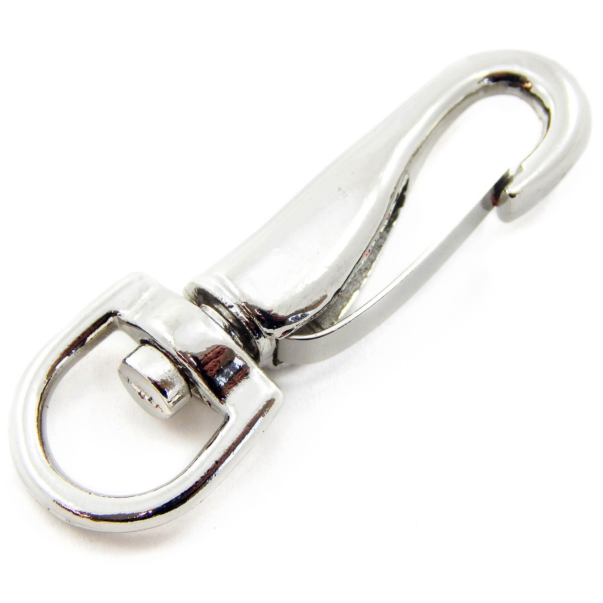 Red Hound Auto 1 Round Eye Swivel Quick Snap Silver 3/8 9.5mm Hook Leash Purse Key Ring Belt