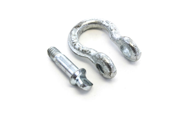 Red Hound Auto 1 Galvanized Steel Bow Shackle & Screw Pin Anchor 1/4 Inch Rigging WLL 1000 lbs