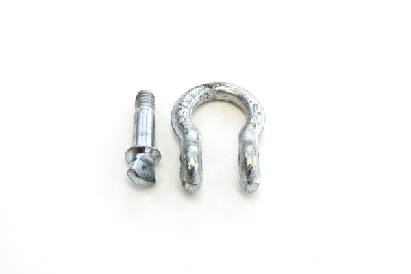 Red Hound Auto 10 Galvanized Steel Bow Shackle & Screw Pin Anchor 1/4 Inch Rigging WLL 1000 lbs