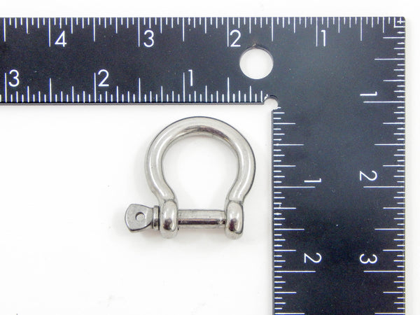 Red Hound Auto 1 Galvanized Steel Bow Shackle & Screw Pin Anchor 1/4 Inch Rigging WLL 1000 lbs