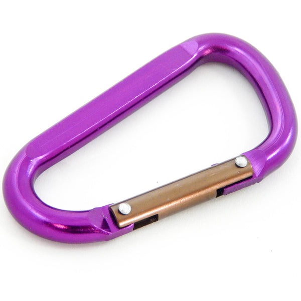 Red Hound Auto 1 Aluminum Purple Spring Snap Quick Link Carabiner Hook Clip 3-1/8 Inches Length - Light Duty 75 Pound