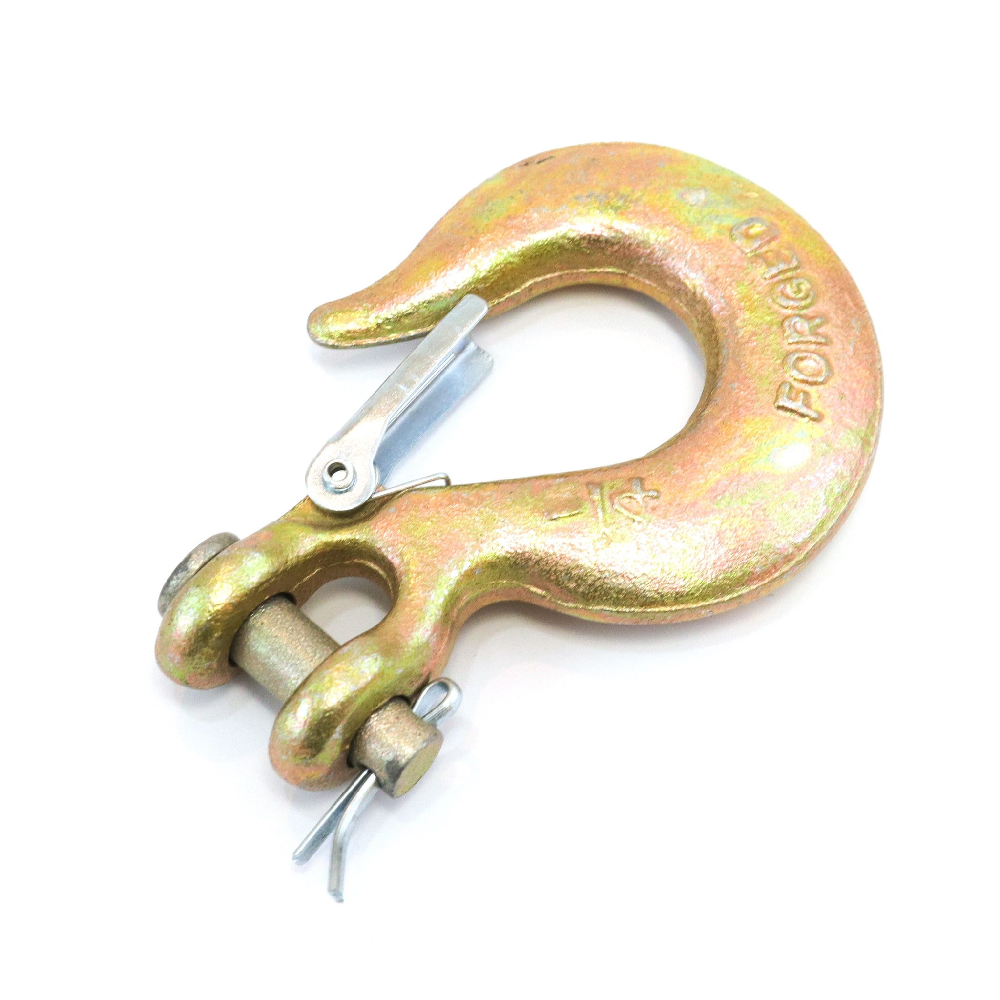 Red Hound Auto Alloy Steel Clevis Slip Hook Safety Latch 1/4 Inches Chain WInch Spring Tow Grade 70 Towing
