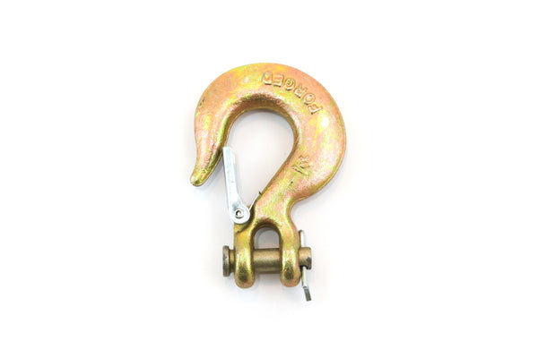 Red Hound Auto Alloy Steel Clevis Slip Hook Safety Latch 1/4 Inches Chain WInch Spring Tow Grade 70 Towing