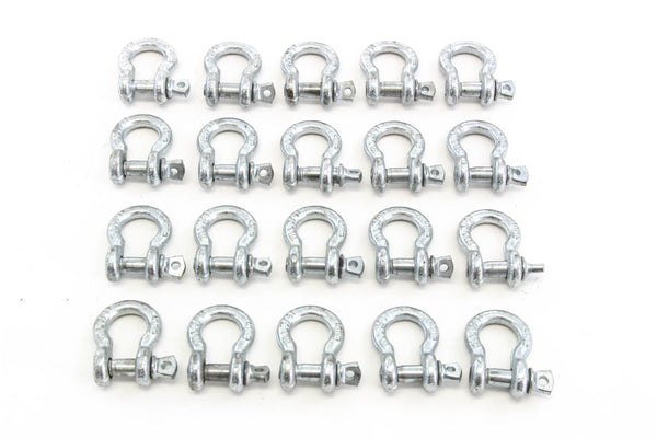 Red Hound Auto 20 Galvanized 5/16 8mm Boat Marine Anchor Bow Shackle Heavy Duty Steel Screw Pin