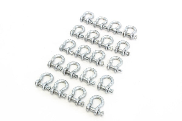 Red Hound Auto 20 Galvanized 5/16 8mm Boat Marine Anchor Bow Shackle Heavy Duty Steel Screw Pin