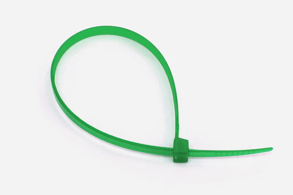 500 Heavy Duty Green 4 Inch 18 Pound Color Cable Ties Nylon Wraps Bulk Combo Kit