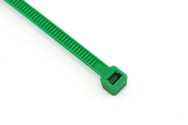 500 Heavy Duty Green 4 Inch 18 Pound Color Cable Ties Nylon Wraps Bulk Combo Kit