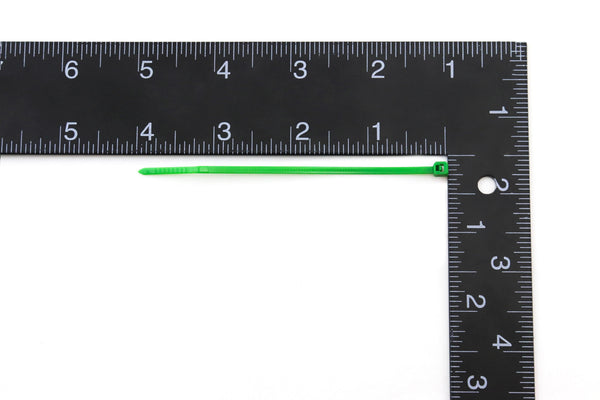 500 Heavy Duty Green 4 Inch 18 Pound Color Cable Ties Nylon Wraps Bulk Combo Kit
