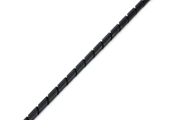 165FT PE 1/4 Inches (6 mm) Black Polyethylene Spiral Wire Wrap Tube PC Manage Cable for Car Computer Cable