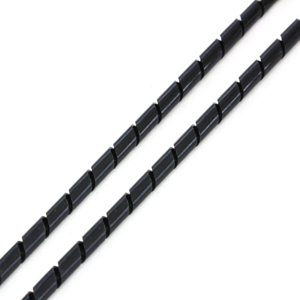 165FT PE 1/4 Inches (6 mm) Black Polyethylene Spiral Wire Wrap Tube PC Manage Cable for Car Computer Cable