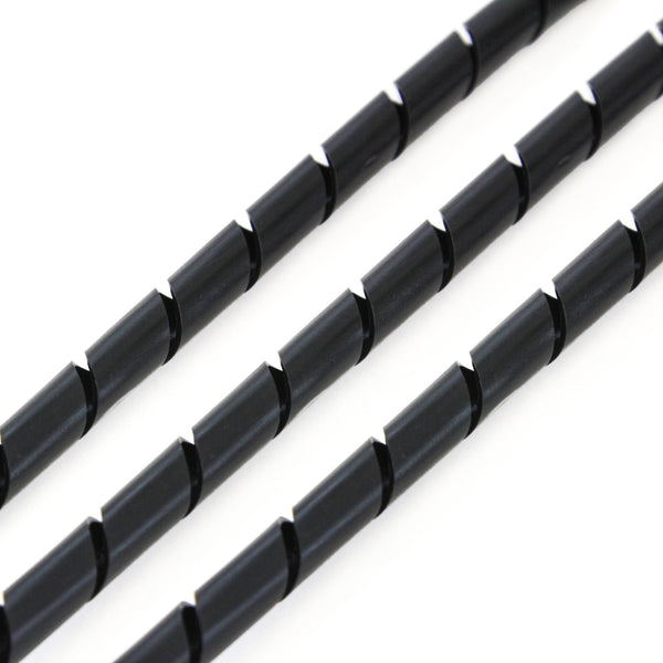 333FT PE 3/8 Inches (10 mm) Black Polyethylene Spiral Wire Wrap Tube PC Manage Cable for Car Computer Cable