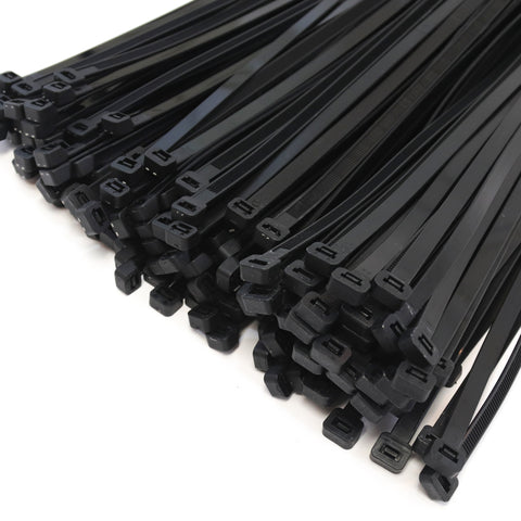 Red Hound Auto 150-Pack Extremely Heavy Duty 18 Inches, 24 Inches and 36 Inches Zip Cable Tie Down Straps Wire UV Resistant Black Nylon Wrap Multi-Purpose Extra Wide 175 lbs. Tensile Strength