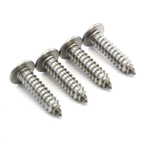 Red Hound Auto 4 Stainless Steel License Plate Screws Rust Resistant Car Truck Frame Fasteners