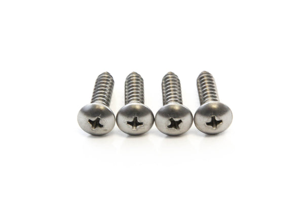 Red Hound Auto 4 Stainless Steel License Plate Screws Rust Resistant Car Truck Frame Fasteners