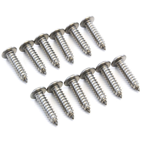 Red Hound Auto 12 Stainless Steel License Plate Screws Rust Resistant Car Truck Frame Fasteners