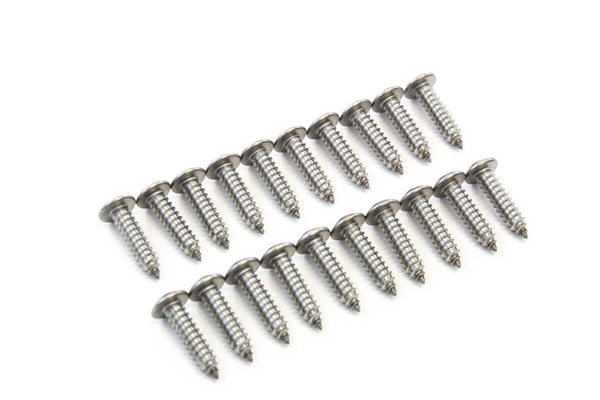 Red Hound Auto 20 Stainless Steel License Plate Screws Rust Resistant Car Truck Frame Fasteners