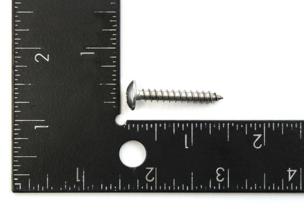 160 Piece Pan Head Screw Set for Dock Bumper Installation Marine Grade Stainless Steel 10 x 1-1/4 Inches SS