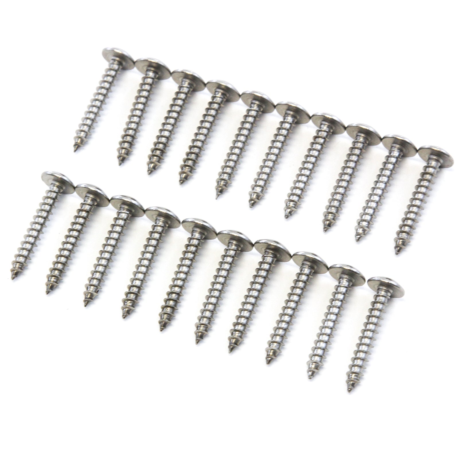 Red Hound Auto 20 Piece Pan Head Screw Set for Dock Bumper Installation Marine Grade Stainless Steel 10 x 1-1/4 Inches SS