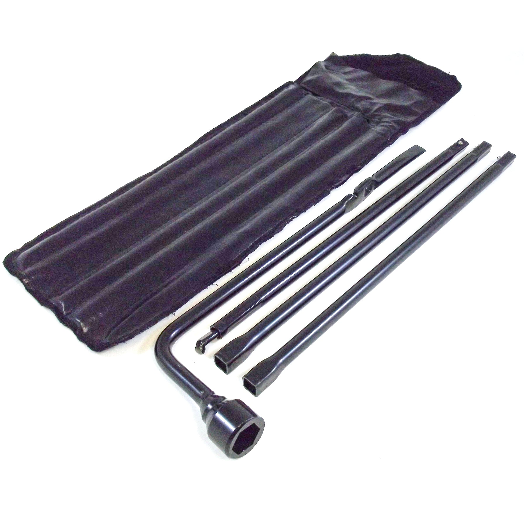 Spare Tire Tool Kit with Case for 1999-2018 Compatible with Chevy Silverado 1500 & GMC Sierra 1500 Tire Iron Lug Wrench, 4 piece Tool Kit to Lower Spare Tire (1999-2019 2500 HD and 3500 HD)