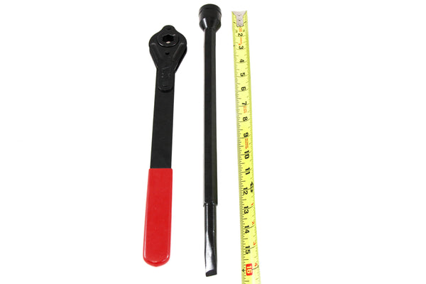 Red Hound Auto Compatible with Chevrolet Express 1500 1998-2008 Astro Safari 2003-2005 Lug Ratchet Wrench Tire Tool Replacement Kit for Jack New