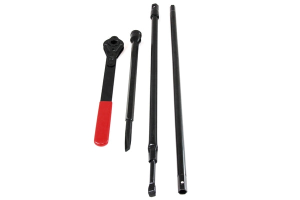 Red Hound Auto 1994-1998 Compatible with Dodge Ram Lug Extension Ratchet Wrench Tire Tool Replacement Kit for Jack