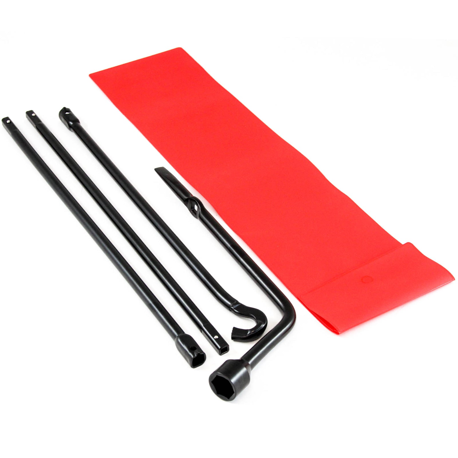 Red Hound Auto 2005-2013 Compatible with Toyota Tacoma Spare Lug Wrench Tire Tool Replacement Kit with Case