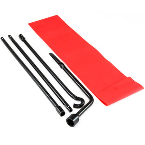 Red Hound Auto 2005-2013 Compatible with Toyota Tacoma Spare Lug Wrench Tire Tool Replacement Kit with Case