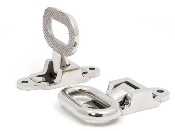 Red Hound Auto 2X Stainless Steel Folding Step Assist Grab Handle Marine Grade Safety Truck RV Boat Foot