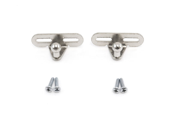 Red Hound Auto 2 Ball Stud Mounting Brackets 10mm Compatible with Gas Prop Strut Spring Lift for RV Camper Toolbox Tonneau Covers Cabinets and More Coated Steel 2" Base with Screws
