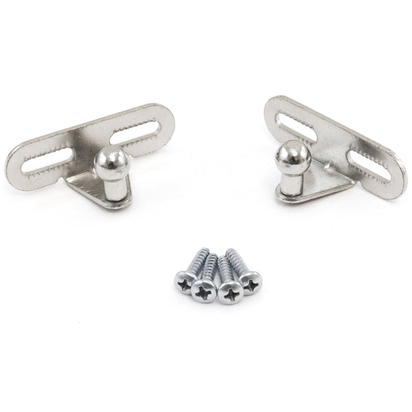 Red Hound Auto 2 Ball Stud Mounting Brackets 10mm Compatible with Gas Prop Strut Spring Lift for RV Camper Toolbox Tonneau Covers Cabinets and More Coated Steel 2" Base with Screws
