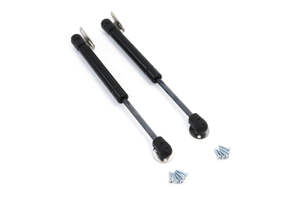 Red Hound Auto 2 Replacement 10 Inch Gas Struts Prop Shock Lift Support Spring Arm Toolbox RV Camper Hood Liftgate Hatch 9-11/16 Inch Extended Length (6-1/8 Compressed) 45 Lbs Ball Mount HW Included