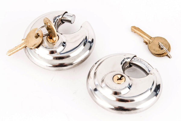 Red Hound Auto 10 Armor Disc Padlock Trailer Brass Cylinder Storage Locks Stainless Keyed Same