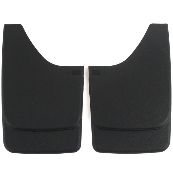 Universal Fit Mud Flaps Guards Splash Front or Rear Molded Pair Set 2pc