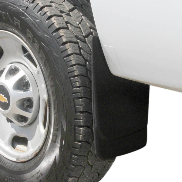 Universal Fit Mud Flaps Guards Splash Front or Rear Molded Pair Set 2pc