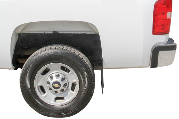 Universal Fit Mud Flaps Guards Splash Front or Rear Molded Pair Set 2pc