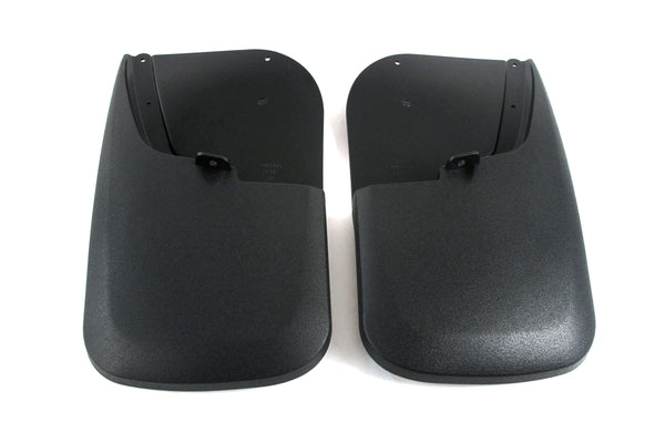 Compatible with Ford Super Duty 2011-2016 Mud Flaps Guards Splash Rear Molded 2pc Set (Without Fender Flares)