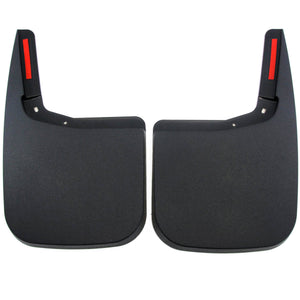 2015-2020 Ford F-150 Mud Flaps Guards Splash Rear Molded 2pc Pair (Without Fender Flares)