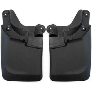 Red Hound Auto 2016-2019 Compatible with Toyota Tacoma Mud Flaps Guards Splash Front Molded 2pc (with OEM Fender Flares Only)
