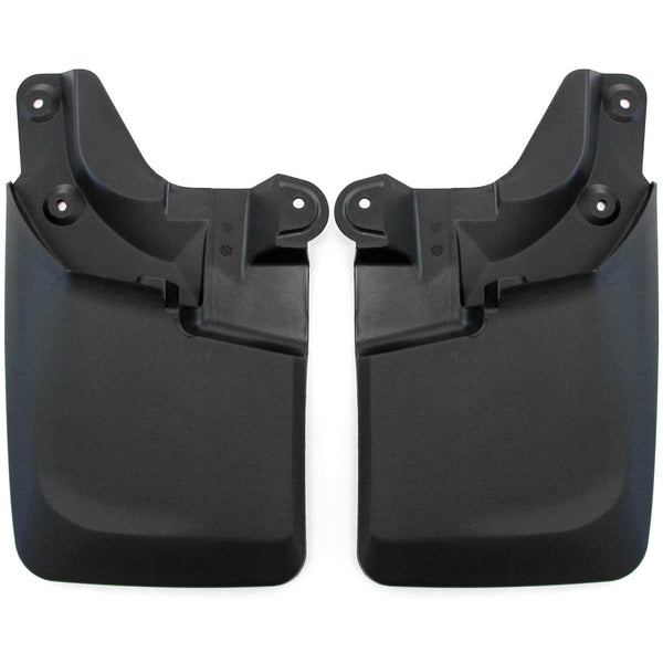 Red Hound Auto 2016-2019 Compatible with Toyota Tacoma Mud Flaps Guards Splash Front Molded 2pc (with OEM Fender Flares Only)