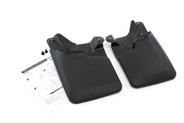 Red Hound Auto 2016-2019 Compatible with Toyota Tacoma Mud Flaps Guards Splash Front Molded 2pc (with OEM Fender Flares Only)