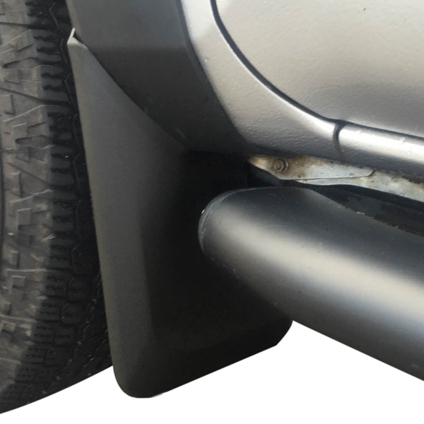Red Hound Auto 2016-2019 Compatible with Toyota Tacoma Mud Flaps Guards Splash Front Molded 2pc (with OEM Fender Flares Only)