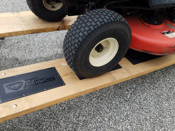 Red Hound Auto 12 Compatible with Loading Ramp Mats Rubber 12 Inches x 6 Inches Traction Non-Slip w Screws Hardware Trailer Cargo